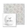 Picture of Nantucket Suntan | Set of 2 | 16" Sunbrella Boxed Round Outdoor Throw Pillows with Premium Inserts