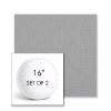 Picture of Natte Grey Chine | Set of 2 | 16" Sunbrella Boxed Round Outdoor Throw Pillows with Premium Inserts