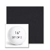Picture of Natte Sooty | Set of 2 | 16" Sunbrella Boxed Round Outdoor Throw Pillows with Premium Inserts
