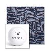 Picture of Nema Lazuli | Set of 2 | 16" Sunbrella Boxed Round Outdoor Throw Pillows with Premium Inserts