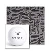 Picture of Nema Moonlight | Set of 2 | 16" Sunbrella Boxed Round Outdoor Throw Pillows with Premium Inserts