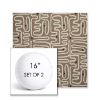 Picture of Nema Pampas | Set of 2 | 16" Sunbrella Boxed Round Outdoor Throw Pillows with Premium Inserts