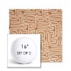 Picture of Nema Peachwood | Set of 2 | 16" Sunbrella Boxed Round Outdoor Throw Pillows with Premium Inserts