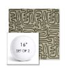 Picture of Nema Sagebrush | Set of 2 | 16" Sunbrella Boxed Round Outdoor Throw Pillows with Premium Inserts