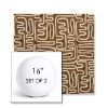 Picture of Nema Teak | Set of 2 | 16" Sunbrella Boxed Round Outdoor Throw Pillows with Premium Inserts