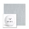 Picture of Nova Chambray | Set of 2 | 16" Sunbrella Boxed Round Outdoor Throw Pillows with Premium Inserts