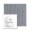 Picture of Nova Denim | Set of 2 | 16" Sunbrella Boxed Round Outdoor Throw Pillows with Premium Inserts