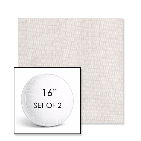 Picture of Nova Glow | Set of 2 | 16" Sunbrella Boxed Round Outdoor Throw Pillows with Premium Inserts