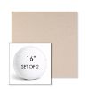 Picture of Nuance Eggshell | Set of 2 | 16" Sunbrella Boxed Round Outdoor Throw Pillows with Premium Inserts