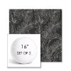 Picture of Palma Shadow | Set of 2 | 16" Sunbrella Boxed Round Outdoor Throw Pillows with Premium Inserts