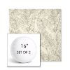 Picture of Palma Whitesand | Set of 2 | 16" Sunbrella Boxed Round Outdoor Throw Pillows with Premium Inserts