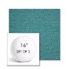 Picture of Piazza Lagoon | Set of 2 | 16" Sunbrella Boxed Round Outdoor Throw Pillows with Premium Inserts