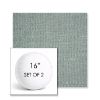Picture of Piazza Mist | Set of 2 | 16" Sunbrella Boxed Round Outdoor Throw Pillows with Premium Inserts