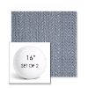 Picture of Posh Sapphire | Set of 2 | 16" Sunbrella Boxed Round Outdoor Throw Pillows with Premium Inserts