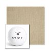 Picture of Posh Shiitake | Set of 2 | 16" Sunbrella Boxed Round Outdoor Throw Pillows with Premium Inserts