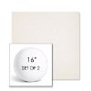 Picture of Posh Snow | Set of 2 | 16" Sunbrella Boxed Round Outdoor Throw Pillows with Premium Inserts