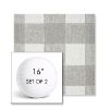 Picture of Preso Pebble | Set of 2 | 16" Sunbrella Boxed Round Outdoor Throw Pillows with Premium Inserts