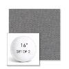Picture of Proof Slate | Set of 2 | 16" Sunbrella Boxed Round Outdoor Throw Pillows with Premium Inserts