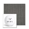 Picture of Proven Charcoal | Set of 2 | 16" Sunbrella Boxed Round Outdoor Throw Pillows with Premium Inserts