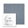 Picture of Proven Denim | Set of 2 | 16" Sunbrella Boxed Round Outdoor Throw Pillows with Premium Inserts