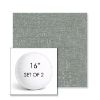 Picture of Rafi Mist | Set of 2 | 16" Sunbrella Boxed Round Outdoor Throw Pillows with Premium Inserts