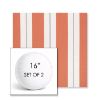 Picture of Relate Persimmon | Set of 2 | 16" Sunbrella Boxed Round Outdoor Throw Pillows with Premium Inserts