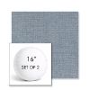 Picture of Remix Denim | Set of 2 | 16" Sunbrella Boxed Round Outdoor Throw Pillows with Premium Inserts