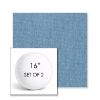Picture of Ritsy Chambray | Set of 2 | 16" Sunbrella Boxed Round Outdoor Throw Pillows with Premium Inserts