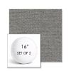 Picture of Ritsy Fog | Set of 2 | 16" Sunbrella Boxed Round Outdoor Throw Pillows with Premium Inserts
