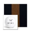 Picture of Rothko Bourbon Blue | Set of 2 | 16" Sunbrella Boxed Round Outdoor Throw Pillows with Premium Inserts