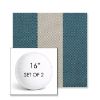 Picture of Rothko Curacao | Set of 2 | 16" Sunbrella Boxed Round Outdoor Throw Pillows with Premium Inserts