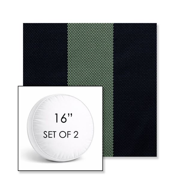Picture of Rothko Mint Julep | Set of 2 | 16" Sunbrella Boxed Round Outdoor Throw Pillows with Premium Inserts