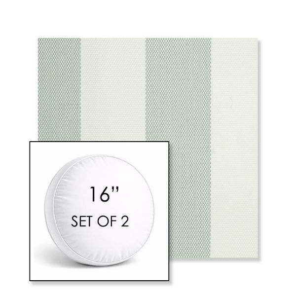 Picture of Rothko Seahorse | Set of 2 | 16" Sunbrella Boxed Round Outdoor Throw Pillows with Premium Inserts