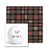 Picture of Rubix Huckleberry | Set of 2 | 16" Sunbrella Boxed Round Outdoor Throw Pillows with Premium Inserts