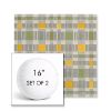 Picture of Rubix Lemon Lime | Set of 2 | 16" Sunbrella Boxed Round Outdoor Throw Pillows with Premium Inserts
