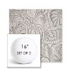 Picture of Sensibility Linen | Set of 2 | 16" Sunbrella Boxed Round Outdoor Throw Pillows with Premium Inserts