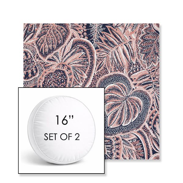 Picture of Sensibility Splendor | Set of 2 | 16" Sunbrella Boxed Round Outdoor Throw Pillows with Premium Inserts