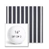 Picture of Shore Navy | Set of 2 | 16" Sunbrella Boxed Round Outdoor Throw Pillows with Premium Inserts