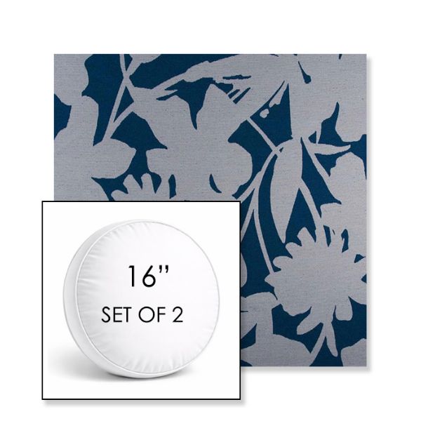 Picture of Sonny Bell Bottoms | Set of 2 | 16" Sunbrella Boxed Round Outdoor Throw Pillows with Premium Inserts