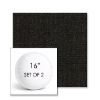 Picture of Source Coal | Set of 2 | 16" Sunbrella Boxed Round Outdoor Throw Pillows with Premium Inserts