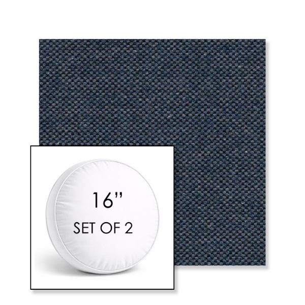 Picture of Source Loch | Set of 2 | 16" Sunbrella Boxed Round Outdoor Throw Pillows with Premium Inserts