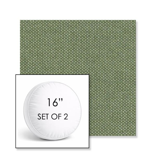 Picture of Source Sencha | Set of 2 | 16" Sunbrella Boxed Round Outdoor Throw Pillows with Premium Inserts