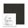 Picture of Spectrum Carbon | Set of 2 | 16" Sunbrella Boxed Round Outdoor Throw Pillows with Premium Inserts