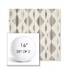 Picture of Spinner Diamond Onyx | Set of 2 | 16" Sunbrella Boxed Round Outdoor Throw Pillows with Premium Inserts