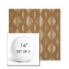 Picture of Spinner Diamond Teak | Set of 2 | 16" Sunbrella Boxed Round Outdoor Throw Pillows with Premium Inserts
