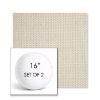 Picture of Tailored Snow | Set of 2 | 16" Sunbrella Boxed Round Outdoor Throw Pillows with Premium Inserts