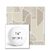 Picture of Territory Alum | Set of 2 | 16" Sunbrella Boxed Round Outdoor Throw Pillows with Premium Inserts