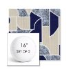 Picture of Territory Lazuli | Set of 2 | 16" Sunbrella Boxed Round Outdoor Throw Pillows with Premium Inserts