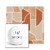 Picture of Territory Turmeric | Set of 2 | 16" Sunbrella Boxed Round Outdoor Throw Pillows with Premium Inserts