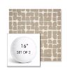 Picture of Toggle Driftwood | Set of 2 | 16" Sunbrella Boxed Round Outdoor Throw Pillows with Premium Inserts